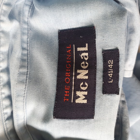 Chest 50-52" Collar 41-42cm Denim Short Sleeve Shirt - Picture 8 of 11